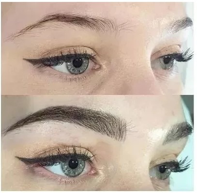 Caneta Fio A Fio Microblading Sobrancelha Tattoo 2 Cores