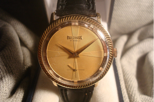Precioso Reloj Precimax Antiguo '58 Oro Plaque18k Unico Joya