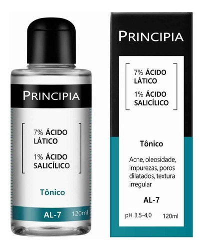 Tônico Principia 7% Ácido Lático + 1% Ácido Salicílico