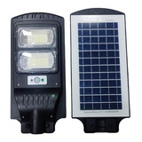 Luminária Poste Solar 120w Led Sensor Controle Luz Frio Ip65