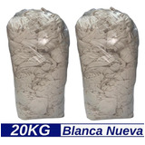 Trapo Limpieza Industrial - Blanco 100% Algodón Nuevo 20 Kg