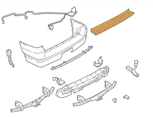 Plstico Protector Parachoques Trasero Explorer 2006-2011 Foto 4