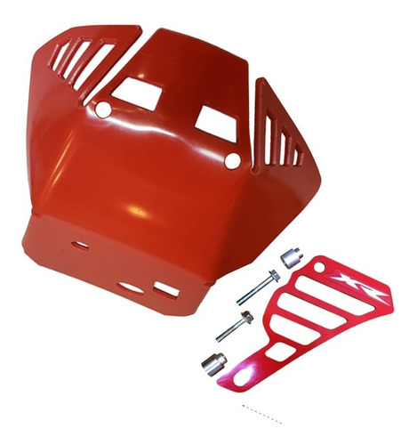 Cubrecarter Rojo Mas Cubre Piñón Para Honda Tornado Xr250