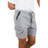 Pack X 2 Short Bermuda Cargo Con Cierre Algodon Hombre 