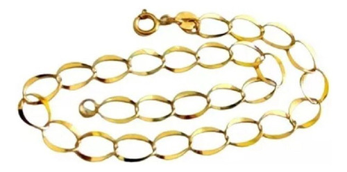 Pulseira Para Homem E Mulher Ouro 10k 20 Cm Top Elite Joias