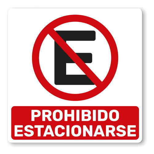 Señalamiento Estacionamiento No Estacionarse Velocidad 20x20