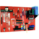 Panel P/ Herramientas Wall Control Acero 40.6 X 15.2 Cm Rojo