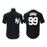 Camiseta Casaca Mlb Newyork Yankees 99 Judge Negra Talle Xxl