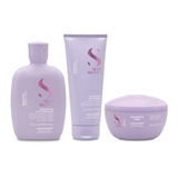 Alfaparf Kit Sdl Smooth Shampoo + Acondicioandor + Máscara