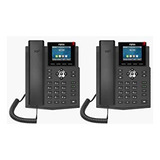 Fanvil X3sg - Telefono Ip Gigabit Con 4 Lineas Sip Y 2 Llave
