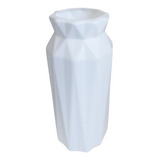 Vaso Glam Pequeno De Plástico Decorativo 15cm Branco