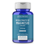 Bisglicinato De Magnesio - Fynutrition - 200mg Cada 2 Cápsulas - Con Vitamina B6 - Cápsulas En Frasco De 60 Unidades