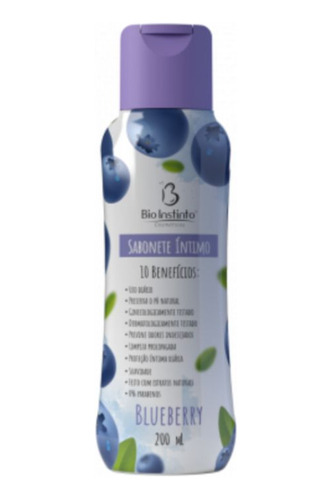 Sabonete Íntimo Blue Berry 10 Benefícios 200ml Bio Instinto