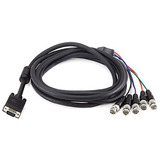 Cable De Vídeo Vga Hd-15 A 5 Bnc Rgb Para Monitor Hdtv