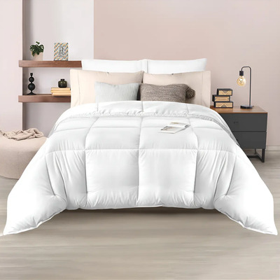 Edredón Duvet Con Relleno King Size Blanco Ultra Suave