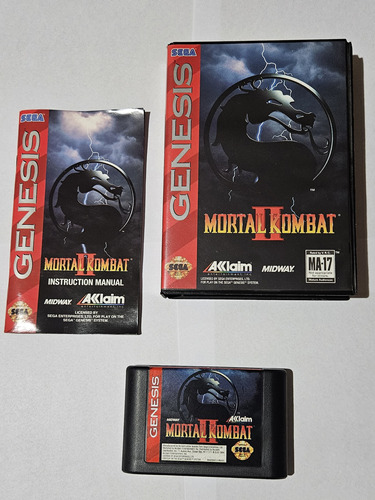 Mortal Kombat 2 Original Sega Genesis - Inmaculado