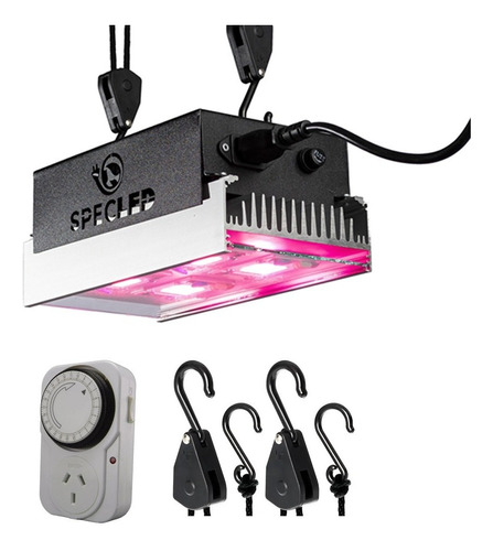 Luz Led Cultivo Indoor Specled 200w + Poleas + Timer