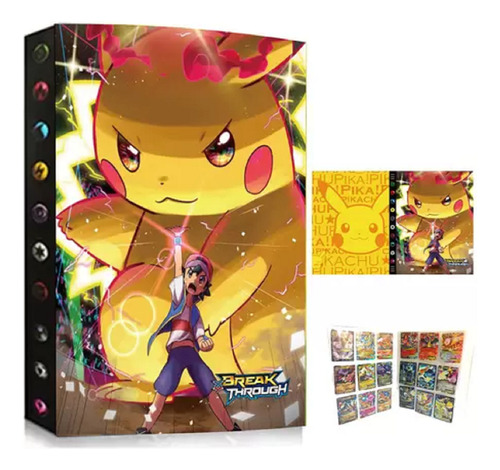 Álbum Grande Pokémon Porta 432 Cartas Tcg Cards Charizard