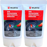 Kit 2 Revitalizador Plásticos Borrachas Parachoque Rpw Wurth