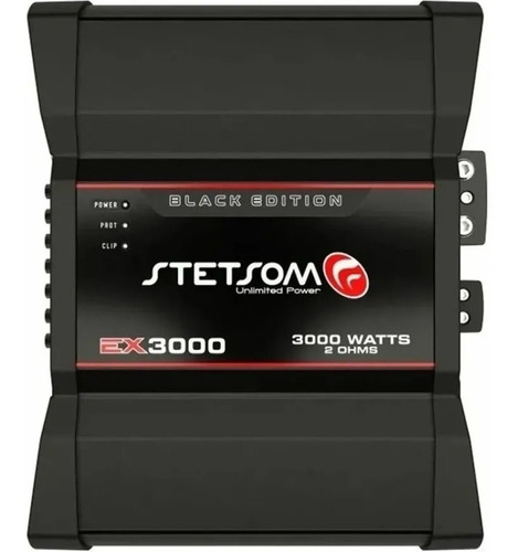 Módulo Amplificador Stetsom Ex3000 Black 2 Ohms 3000 Wrms