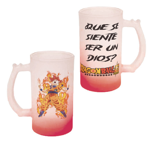 Tarro Cervezero Dragon Ball Goku Dios Rojo Dragon Ball