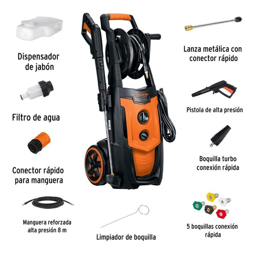 Hidrolavadora Portatil Electrica Premium 2000 Psi Induccion