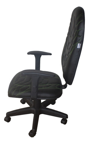 Cadeira Gamer Naja Efx Braço Regulável Modelo Presidente Cor Verde