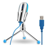 Microfono Condensador Usb + Atril (envio Gratis) Carver Pro