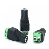 Conector Ficha Plug Hembra Alimentacion Dc Camara Led X 10u