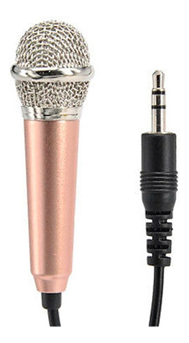 Mini Microfono Karaoke Celular Pc Entrada 3.5mm Negro 