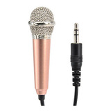 Mini Microfono Karaoke Celular Pc Entrada 3.5mm Negro 