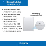 Carcasa Funda + Teclado Para iPad Tablet Linkon 10.2  Black