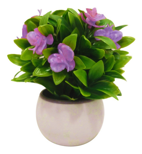 Planta Artificial Flor Con Maceta Colores M2 - Sheshu Home