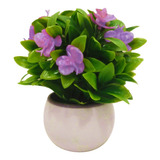 Planta Artificial Flor Con Maceta Colores M2 - Sheshu Home