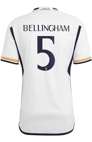 Jersey Bellingham #5 Local Talla Xl Jugador, Madrid 2023/24