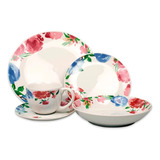 Set De Vajilla De Porcelana 30 Piezas 6 Personas Doral