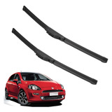 Kit 2 Escobillas Delanteras Flex Goma Fiat Punto 2008-2021