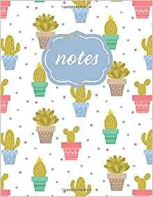 Notes Cactus Notebook  Lettersized
