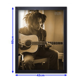 Quadro Com Moldura Decor Bob Marley 11 Tamanho A2 60x42cm