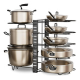 Organizador Cocina Multiuso Platos Ollas 8 Niveles Ajustable