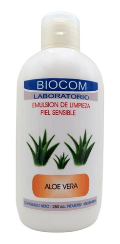 Emulsion De Limpieza Piel Sensible Aloe Vera X 250gr- Biocom