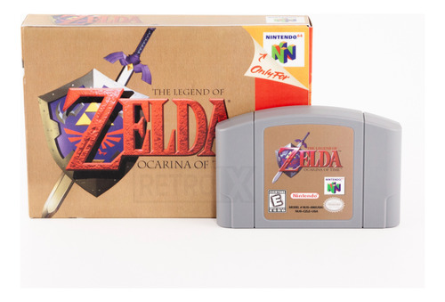 Zelda Ocarina Of Time Re-pro Link Nintendo 64 Retrox + Caja