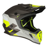 Casco Enduro Cross J38 Korner Fluo Yellow / Titanium Just1 Diseño J38 Korner Color Gris Oscuro Tamaño Del Casco M