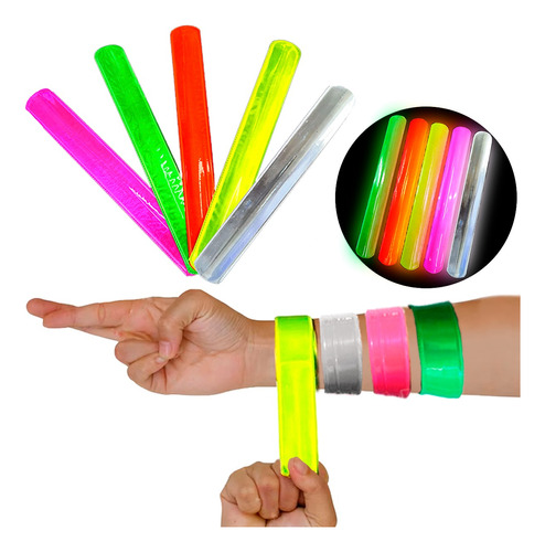 30 Pulsera Magica Fluo Cotillon Combo Carioca Brazalete