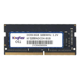 Memoria Ram 8gb Ddr4 3200 Sodimm Negro Kingfast 