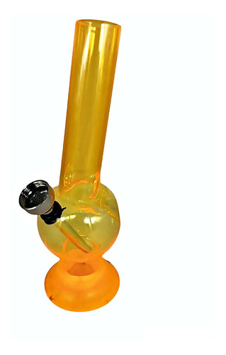 Bong Em Acrílico Pequeno 15cm, Base Removível.