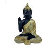 Buda Hindu Tailandês Tibetano Sidarta Chakras Resina 21cm