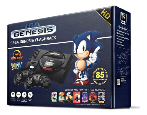 Consola Sega Genesis Flashback Standard Color  Negro