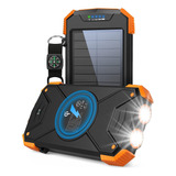 Power Bank Banco Solar Cargador Portátil Batería 20000 Mah
