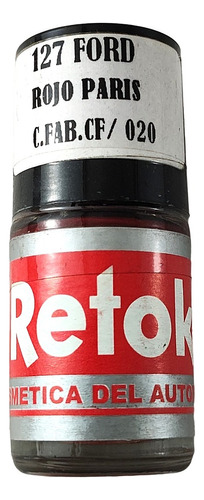 127 Pintura Retok Ford Rojo Paris